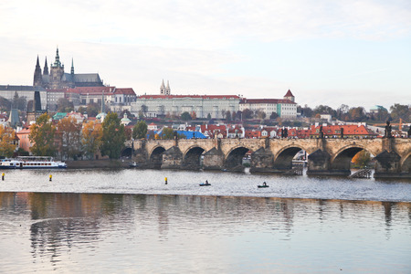 Charles bridge in Pragueの写真素材