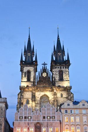 Tyn church in Pragueの写真素材