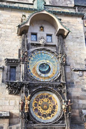 Astronomical clock in Pragueの写真素材
