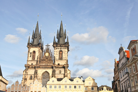 Tyn church in Pragueの写真素材