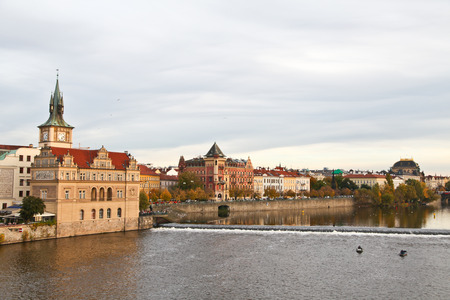 Vltava river in Pragueの写真素材
