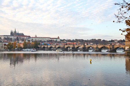 Charles bridge in Pragueの写真素材
