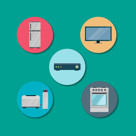 Domestic Electrical Vector Designのイラスト素材