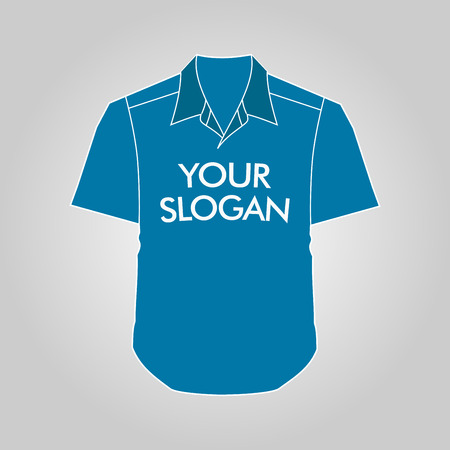 Front T-shirt Template Design Vectorのイラスト素材