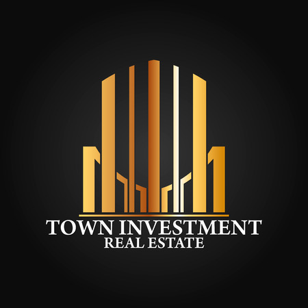 Real Estate, Building and Construction Vector Logo Designのイラスト素材