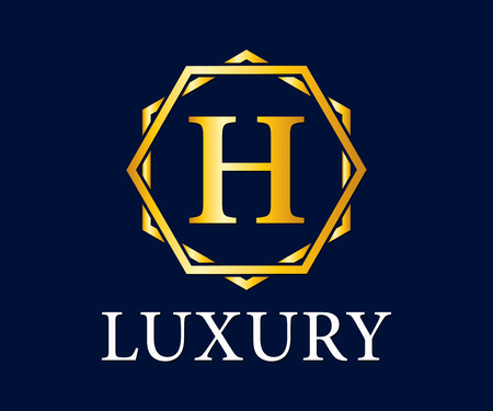 Luxury, Royal and Elegant Vector Logo Design, Beautiful Template Eps 10のイラスト素材