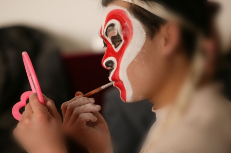 A shot of beijing operaの写真素材