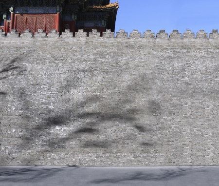 A shot of The Corner Of The Forbidden City, Beijing,Chinaのeditorial素材