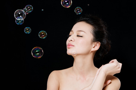 Young lady protraitの写真素材