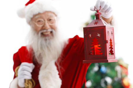 Happy Santa Claus in Christmasの写真素材