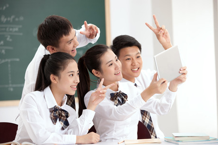 High school studentsの写真素材