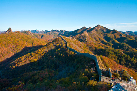 The Great Wall, Qinhuangdao, Hebeiの写真素材