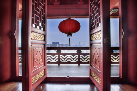 Fuzhou city gate tower, Fujianの写真素材