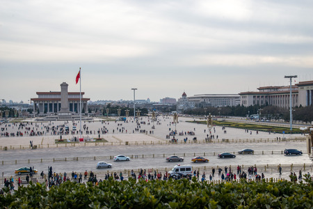 Tiananmen square in Beijingのeditorial素材
