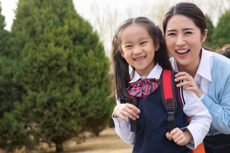 Students and teachersの写真素材