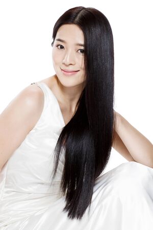 The young woman makeup portraitの写真素材