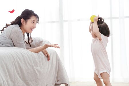 Happy mother and daughterの写真素材