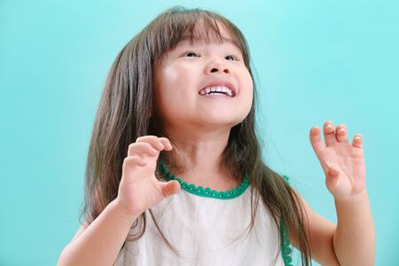 The little girl's lovely face