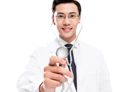 A young male doctor portraitの写真素材