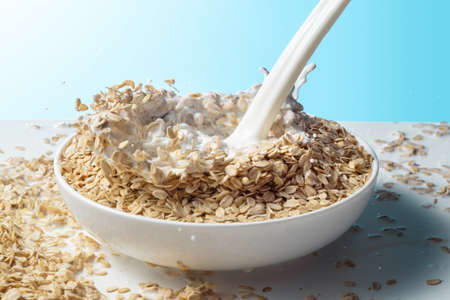 diversified nutrition breakfast with milk