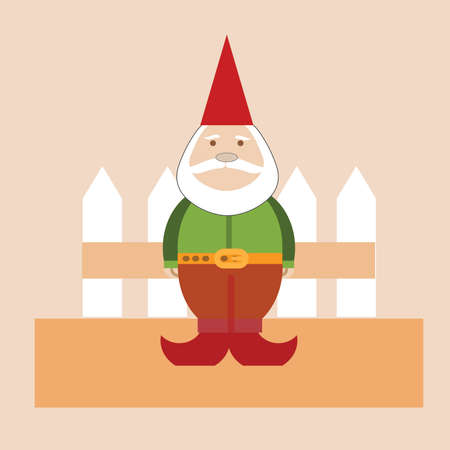 Gnome Holiday illustration vectorのイラスト素材