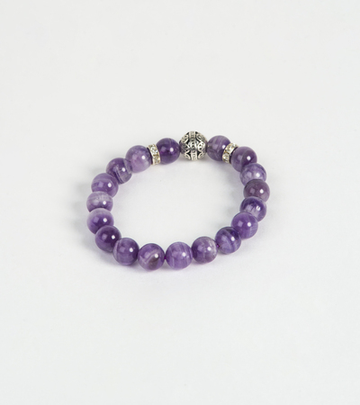 stone Bracelet on white backgroundの写真素材