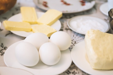 Delicious homemade breakfast, natural food on a table