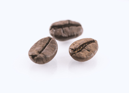 Coffee beans on whiteの写真素材