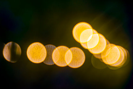 abstract background with bokeh lights