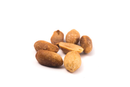 Nuts on a white background. Clipping path included.