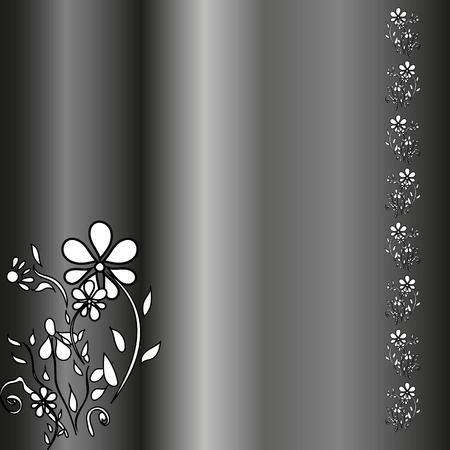 pattern of flowers on the shadow backgroundのイラスト素材