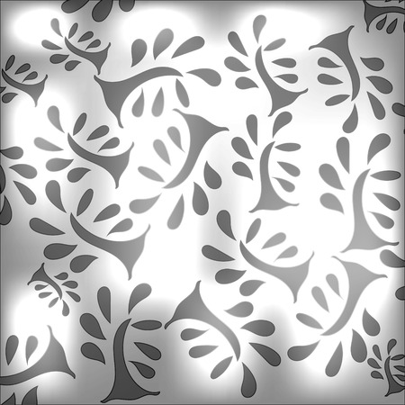 background of glowing trees on smoky backgroundのイラスト素材