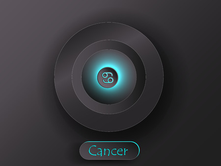 Zodiac signs on the backgroundのイラスト素材