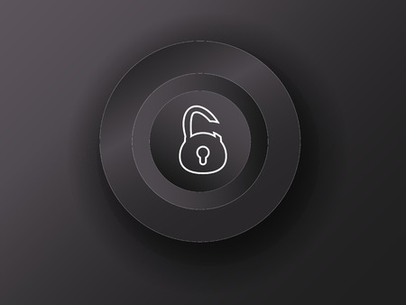 luminous button on the gray backgroundのイラスト素材