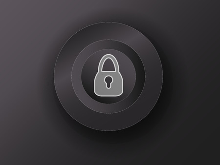 luminous button on the gray backgroundのイラスト素材