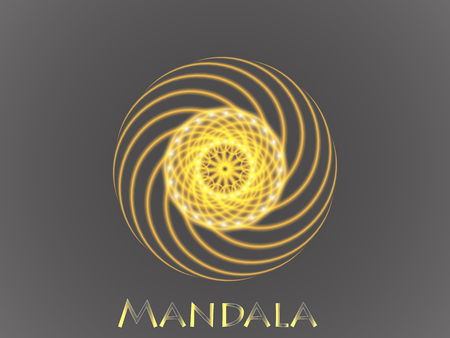 Mandala. Round Ornament Pattern. Islam, Arabic, Indian, ottoman motifs.のイラスト素材