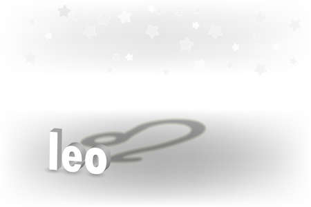 3d inscription Zodiac sign and a shadow in the form of a symbol on a white background. Astrological symbolism.のイラスト素材