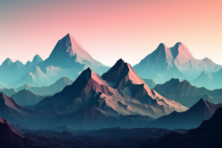 Mountain landscape. High resolution.の素材