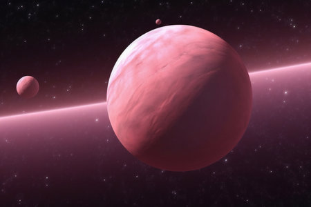 Planets and galaxy, science fiction wallpaper. Beauty in the universe.の素材