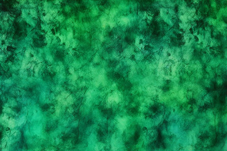 abstract green watercolor background with some spots and stains on itの素材
