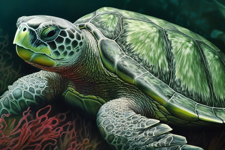 Green Sea Turtle.の素材