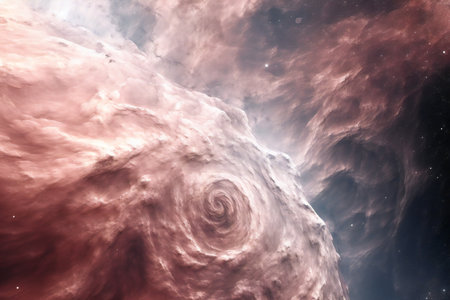 Planets, stars and galaxies in outer space showing the beauty of space exploration.の素材