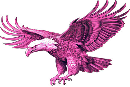 beautiful eagle isolated on a white background.の素材