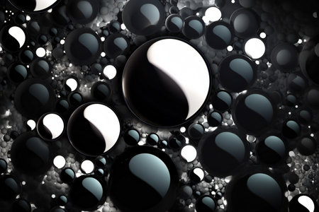 illustration of abstract geometric composition,digital art works.の素材