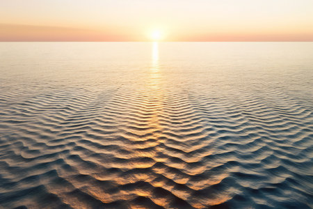 Sunset on the sea. Beautiful seascape. Natural composition.の素材