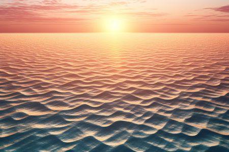 Beautiful sunset over sea.の素材