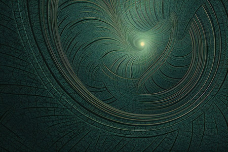 Abstract fractal. Fractal art background for creative design. Decoration for wallpaper, desktop, poster, cover booklet. Print for clothes, t-shirt. Creative illustration for designの素材