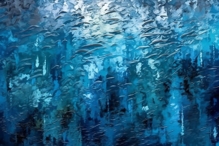 abstract blue water background with some smooth lines in it and some spots on itの素材