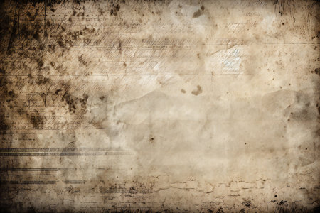 Grunge music background. Old paper texture for your design.の素材