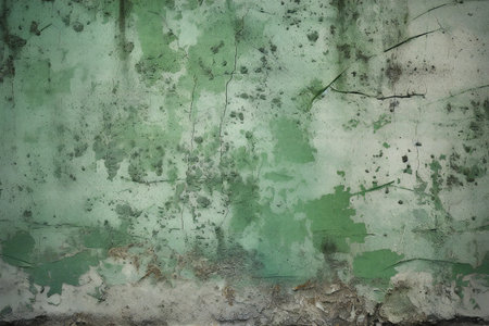 Grunge green concrete wall texture background. Abstract grunge background.の素材